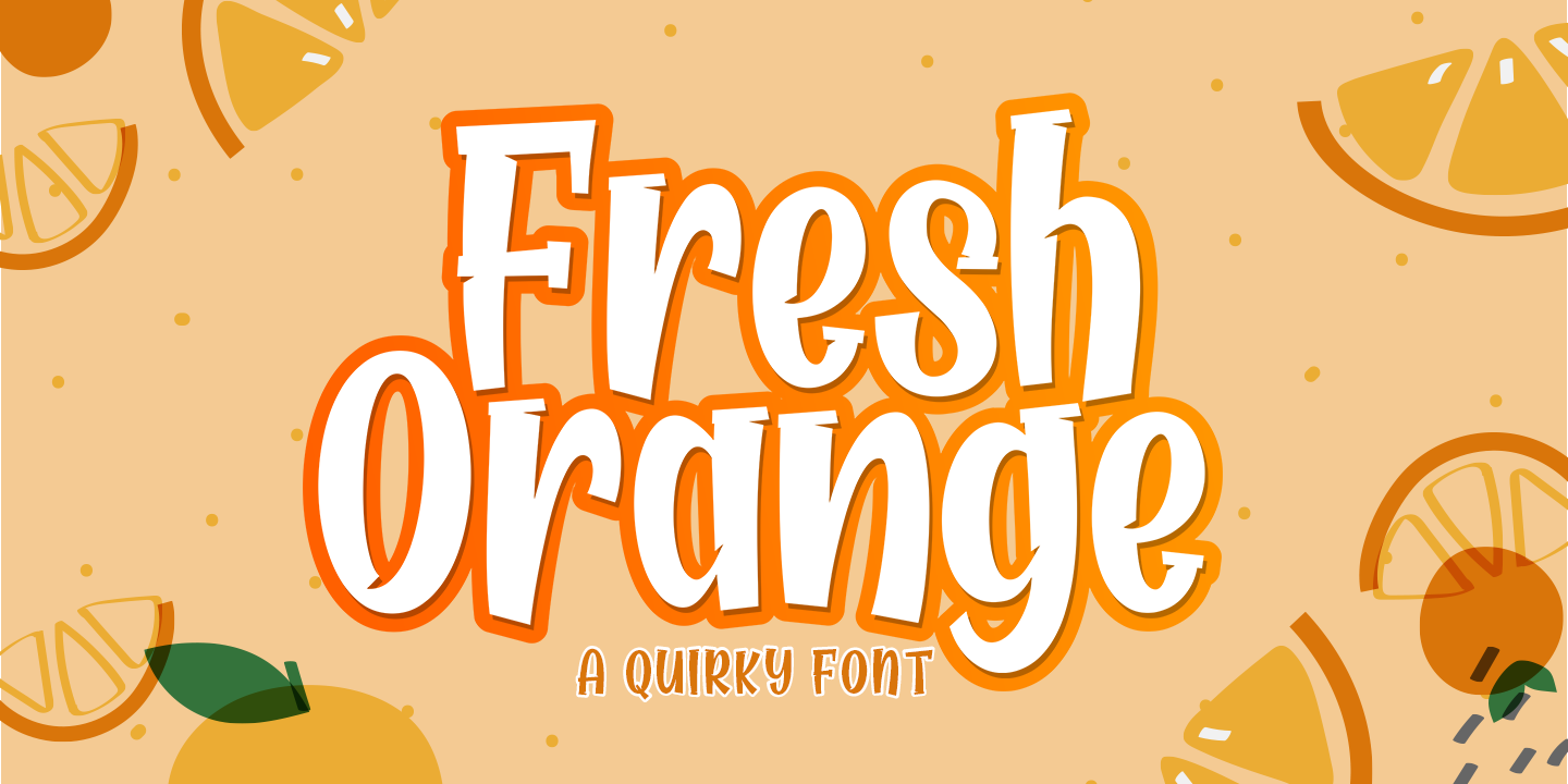 Beispiel einer Fresh Orange-Schriftart #1